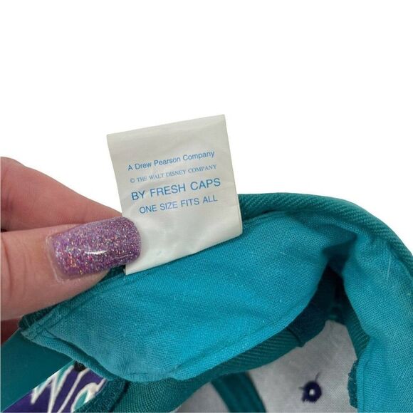 Disney Vintage Mickey Mouse Snapback Hat 90s Mickey Unlimited Teal Flat Bill OS - Picture 9 of 9